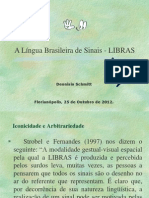 Apresentacao Aula de LIBRAS Iconicidade e Arbitrariedade