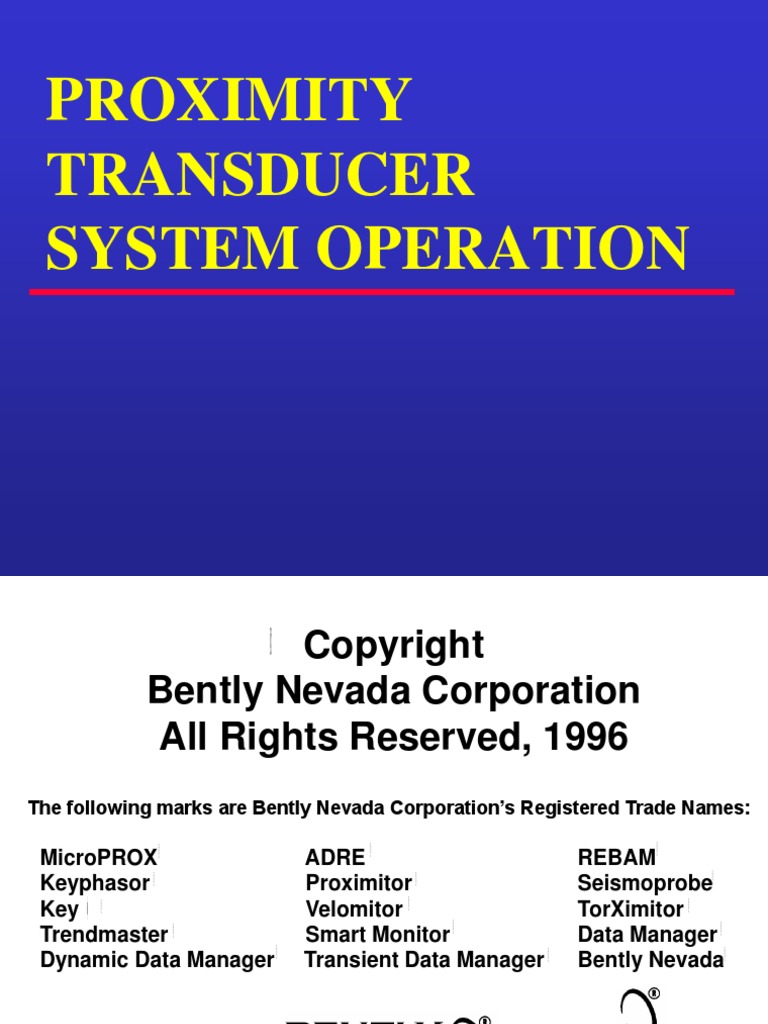 Bently Nevada System 1 User Manual