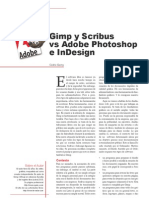 Scribus, Gimp Vs Photoshop, InDisign