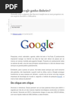 Como a Google Ganha Dinheiro