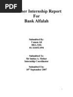 Download Internship Report for Bank Alfalah by usman ali SN11451855 doc pdf