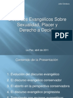 Discursos evangélicos sobre sexualidad placer y derecho a decidir