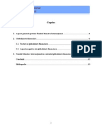 Mutatii in Activitatea FMI in Contextul Globalizarii Financiare