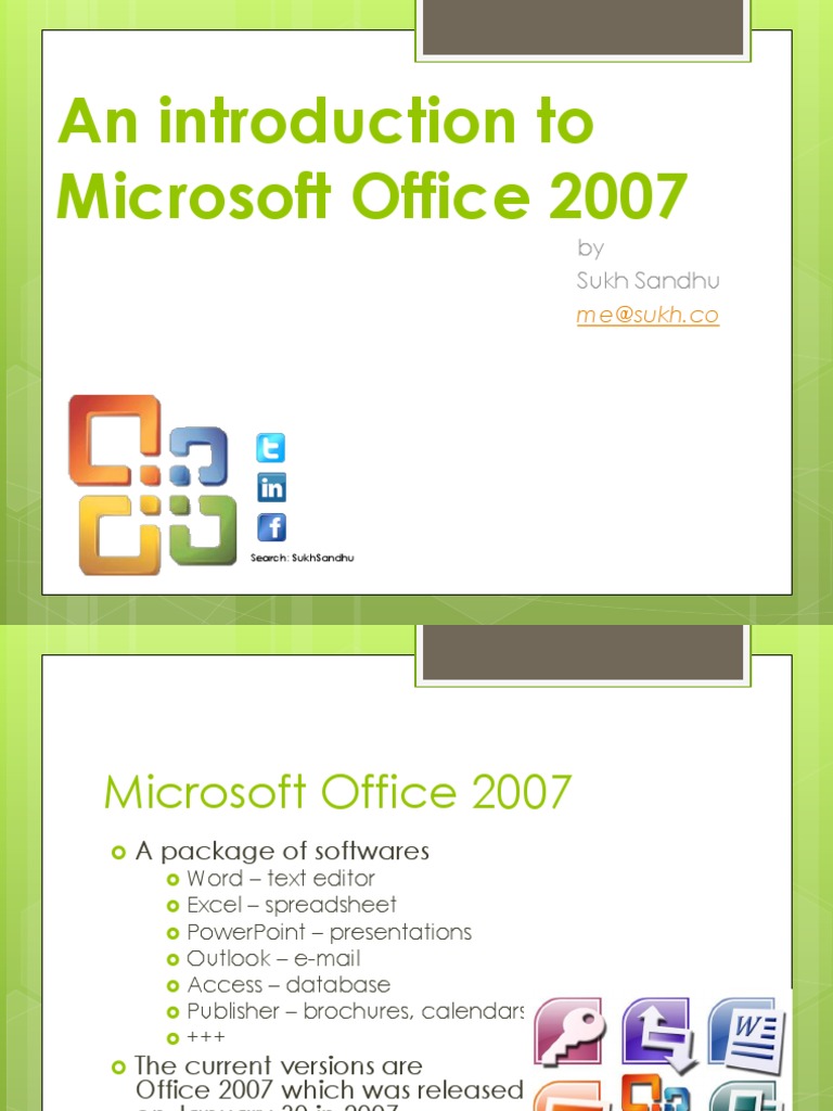 Introduction to Microsoft Office 2007 | PDF | Macro (Computer Science ...