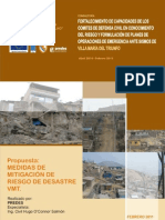 Proyecto de Preparacion Ante Desastres Sismico y o Tsunami y Recuperacion Temprana en Lima y Callao
