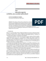 Desafios de La Ecuacion Superior en Bolivia