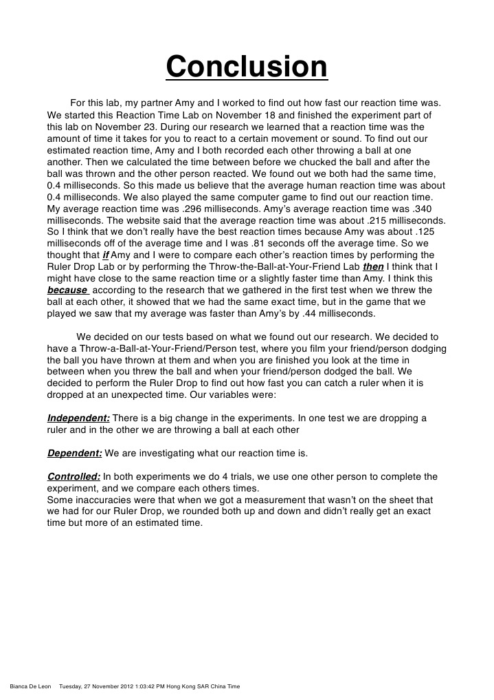 Measuring Reaction Times in Experiments | PDF | Mental Chronometry ...