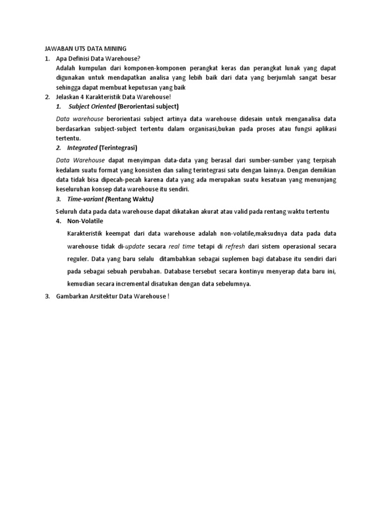 Jawaban Uts Data Mining