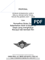 Proposal Pesantren Romadhon 1428