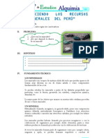 RECONOCIENDO   LOS   RECURSOS   MINERALES  DEL PERÚ