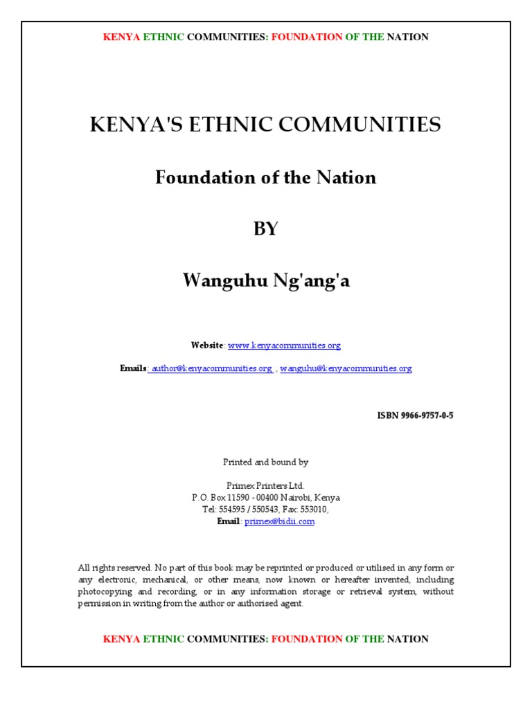 Kenyan Tribal Culture Ethnic Groups Kenya