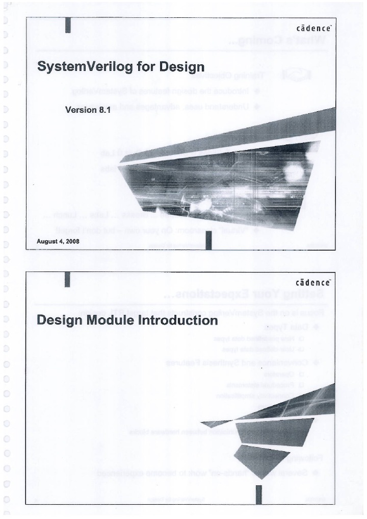 System Verilog For Design | PDF