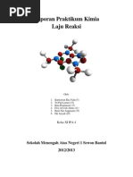 Laporan Praktikum Kimia Laju Reaksi 