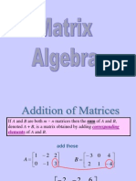 Matrix Algebra