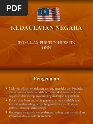 Kedaulatan Negara  PDF