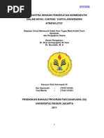 Download Kajian Pendekatan Hermeneutik Novel Canting by Satrya Bijaksana SN114616136 doc pdf