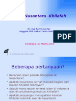 Aceh Nusantara Dan Khilafah