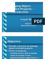 Managing OO Projects