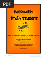 Halloween Brain Teasers