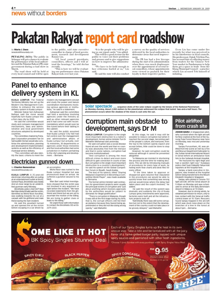 Kuala Lumpur Service Delivery Improvements | PDF | Corruption | Malaysia