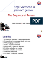 Slaganje vremena u Engleskom jeziku