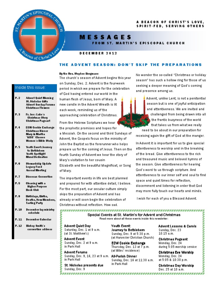 Messages: The Advent Season: Don'T Skip The Preparations | PDF | Advent ...