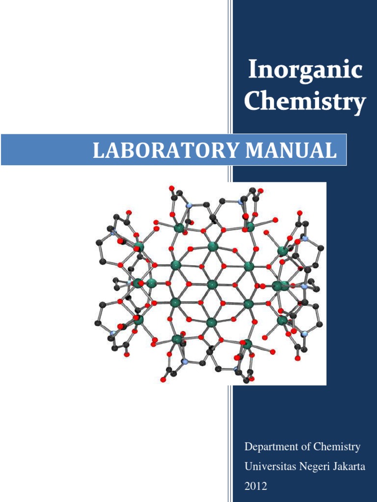 Inorganic Chemistry Lab Manual 2012 | PDF | Coordination Complex | Isomer
