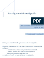 Metodología de La Investigación Social Agosto de 2012