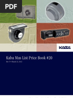 Download Kaba Mas 2012 Price List by Security Lock Distributors SN114674523 doc pdf