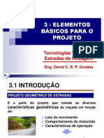 Aula 03 - Projeto Geométrico de Rodovias