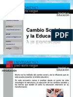 Cambio Social y Educacion