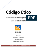 Código Ético de Mercadotecnia sobre la Comercialización de Productos