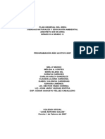 Plan General Del Área de Ciencias Naturales