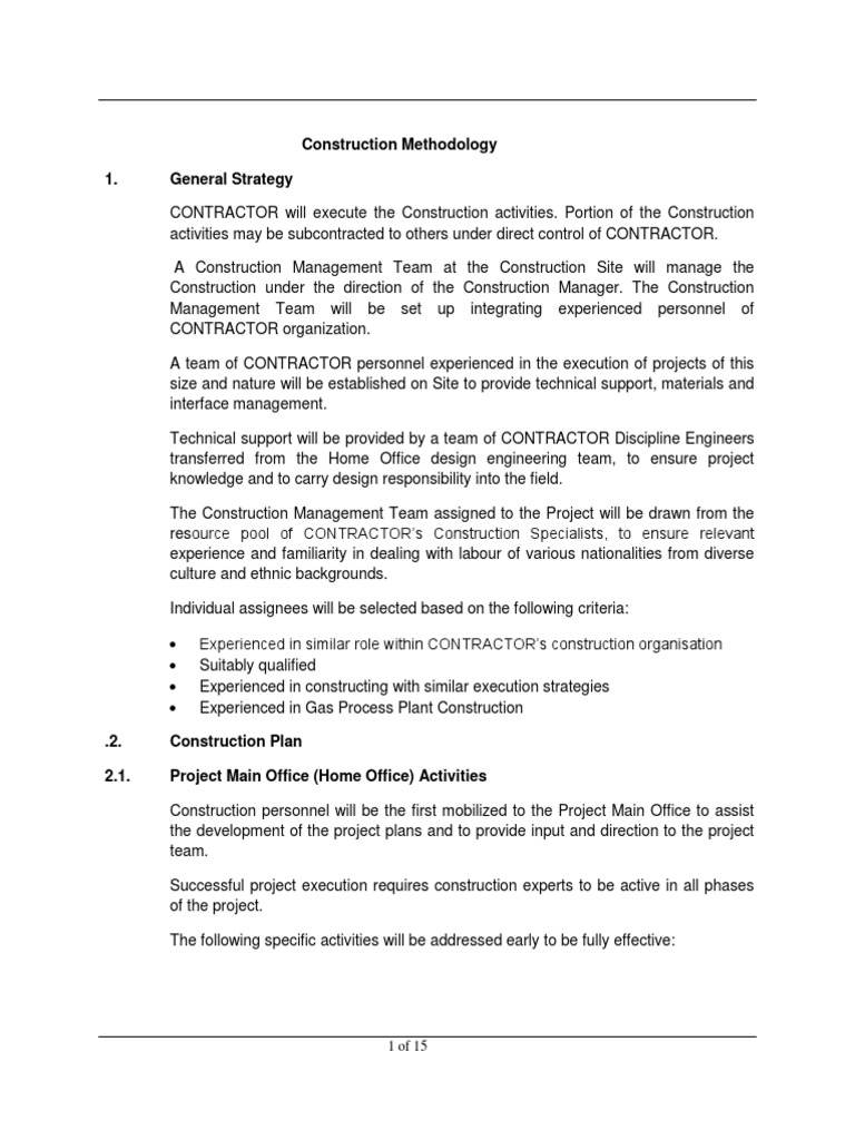 Construction Method Revisi 1 | PDF | Construction Management | Pipe ...
