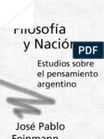 Jose Pablo Feinmann-Filosofia y Nacion