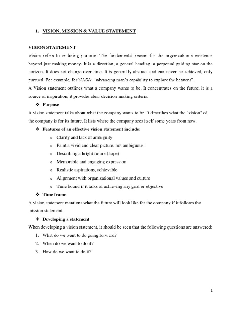 Crafting Mission, Vision, and Values | PDF | Goal | Value (Ethics)
