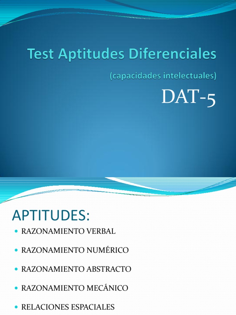 Test Aptitudes Diferenciales