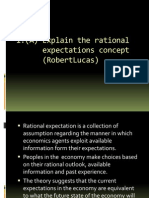 (A) Explain The Rational Expectations Concept (Robertlucas)