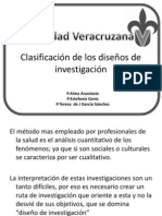 Clasificación de los diseños de investigación