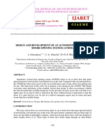 Design and Development of An Automotive Vertical Doors Opening System Avdos