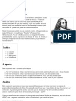 Aposta de Pascal - Wikipédia, A Enciclopédia Livre