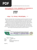 Contoh Proposal Bantuan Dana