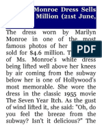 Marilyn Monroe Dress Sells For