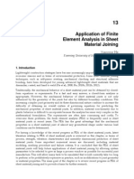 InTech-Application of Finite Element Analysis in Sheet Material Joining