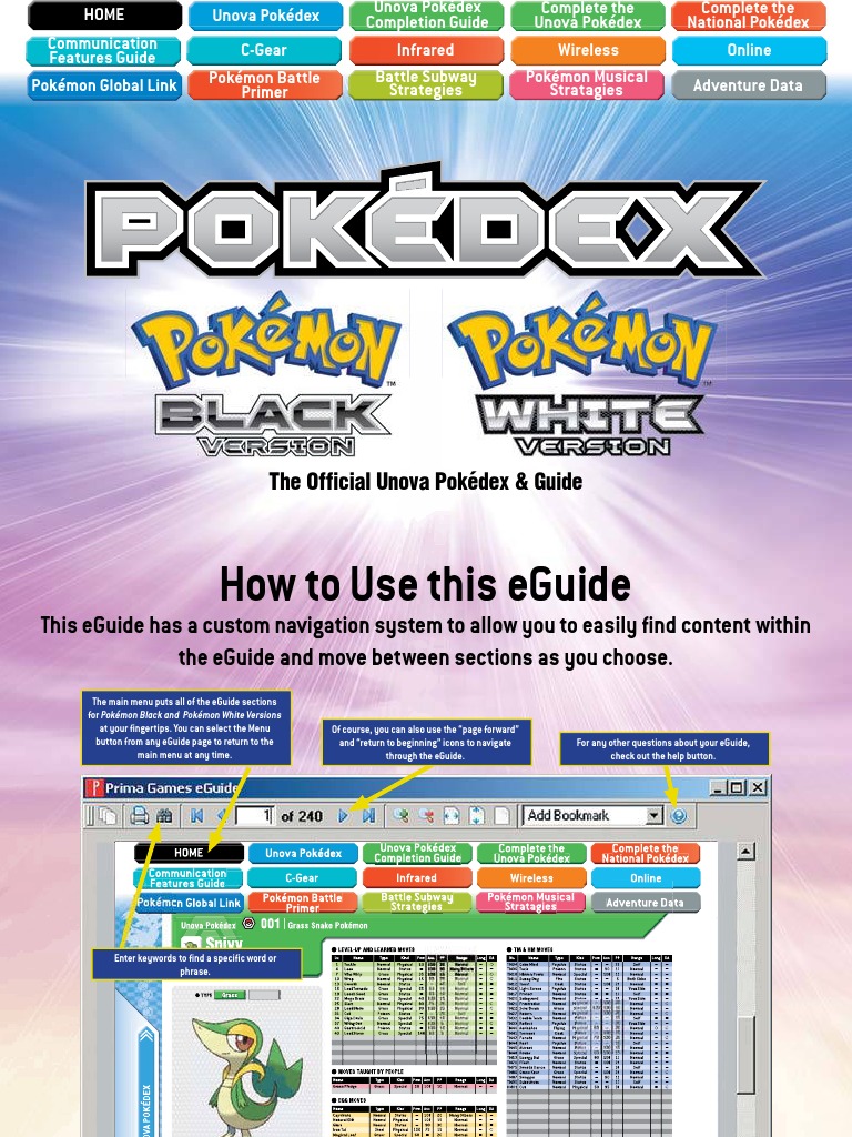 Pokemon Black White Prima Official Guide 2 Artificial Mythology Video Game Franchises
