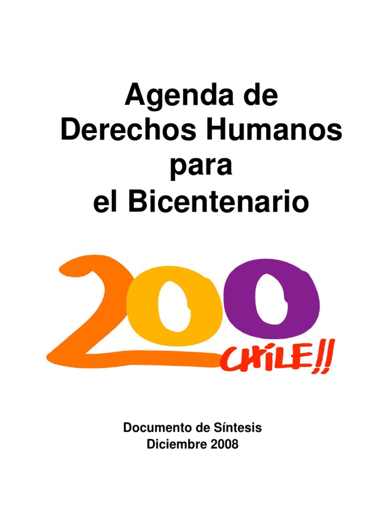 Agenda de Derechos Humanos en Chile | PDF | Discriminación | Derechos ...