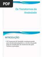 Os Transtornos de Ansiedade