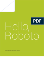 Roboto Specimen Book 20111129