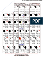 Cape Town Moon Phase Calendar