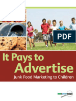 Download It Pays to Advertise Junk Food Marketing to Kids by Food and Water Watch SN114752773 doc pdf